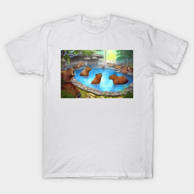 capybara playing T-Shirt by cloudart2868